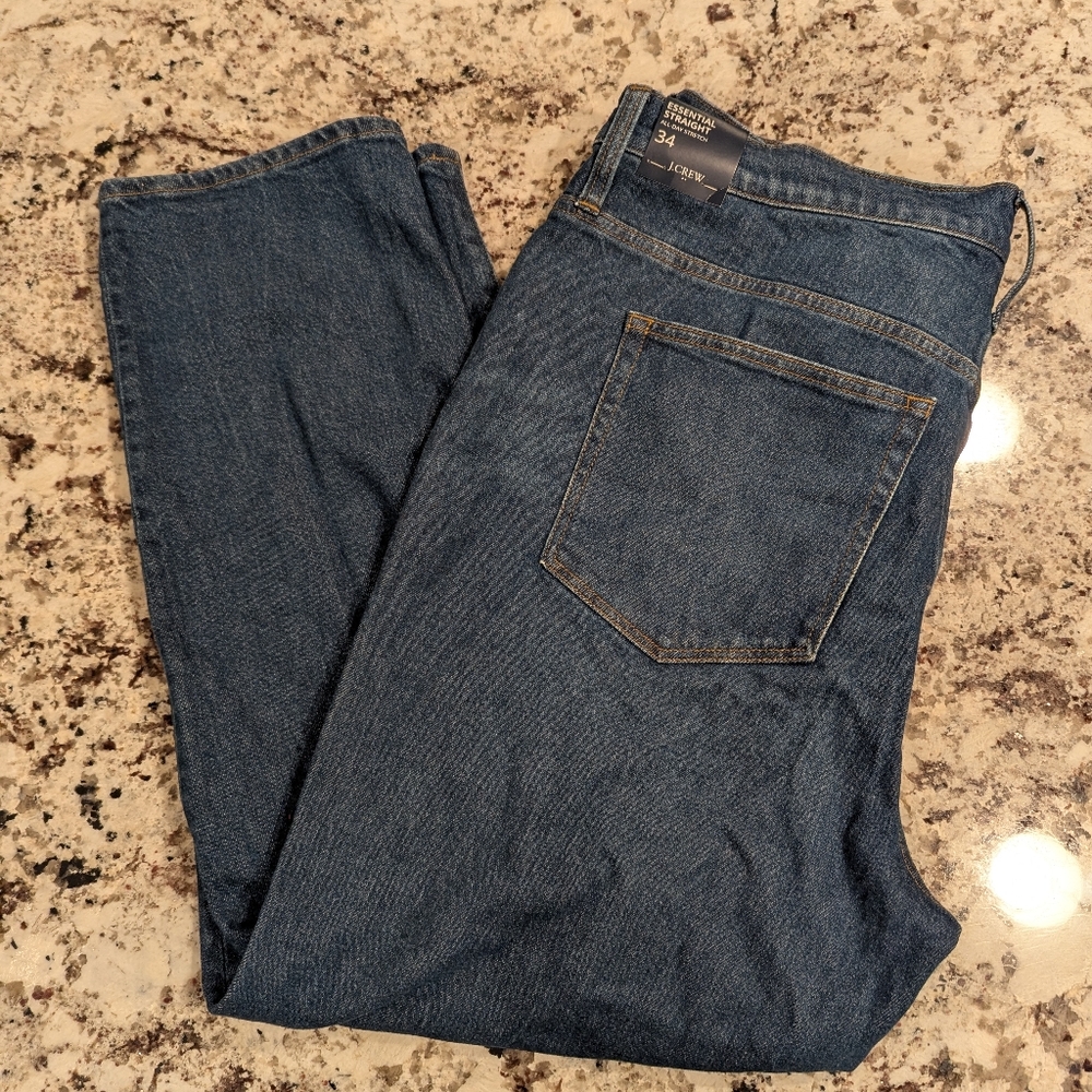 J. Crew Factory Essential straight jean in all-day stretch